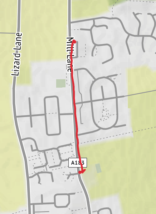 Hike from Whitburn mobile static map