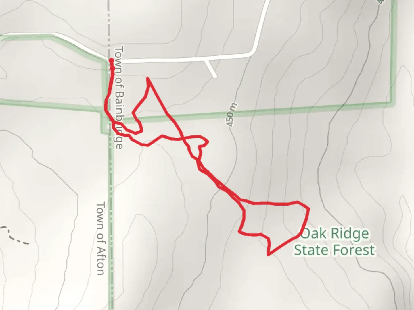 An image depicting the trail Newton Town Road South Trail and its surrounding area.