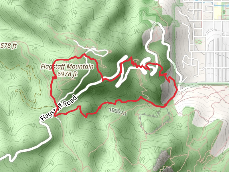 Gregory Canyon Trail, Range View Trail and Flagstaff Trail Loop
