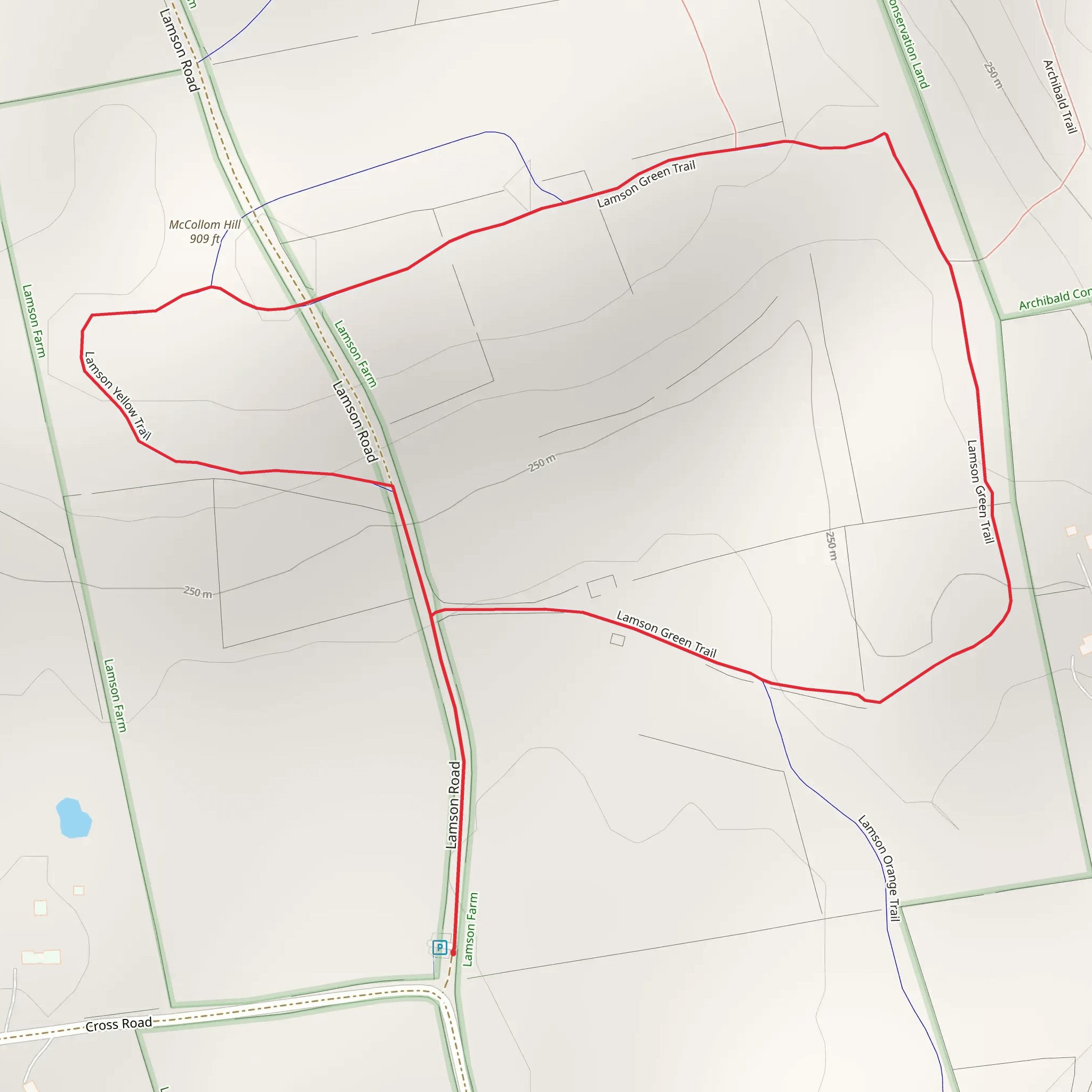 McCollum Hill in Lemon Farm Loop mobile static map