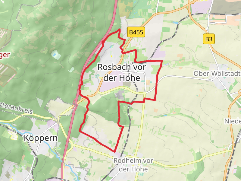 Rosbach vor der Hohe and Beinhardswald Loop