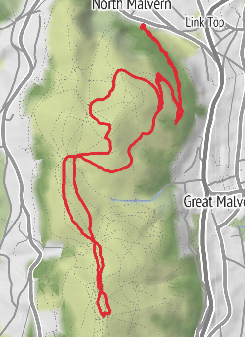 Malvern hills taster  mobile static map