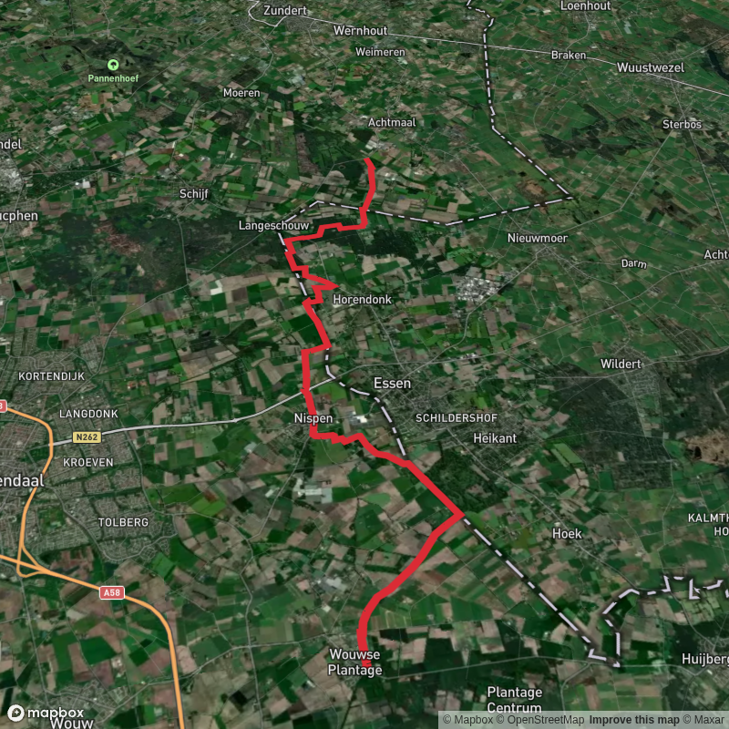 Woiwse Plantage to Achtmaal via Grenslandpad