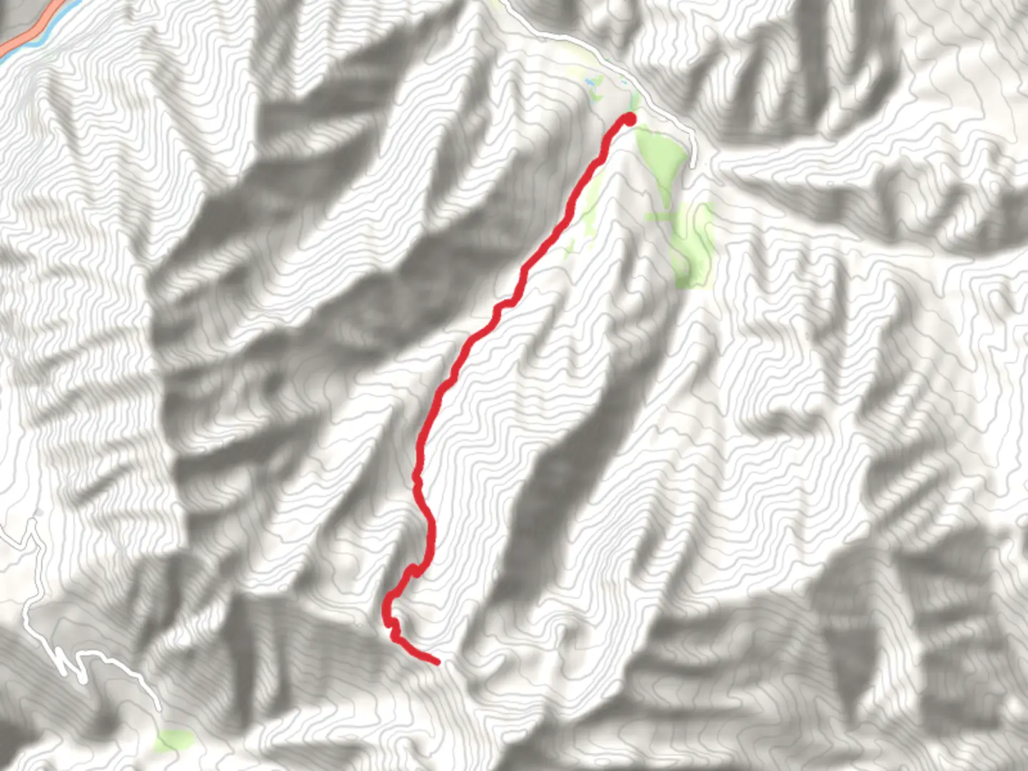 An image depicting the trail Big Springs Hollow Trail and its surrounding area.