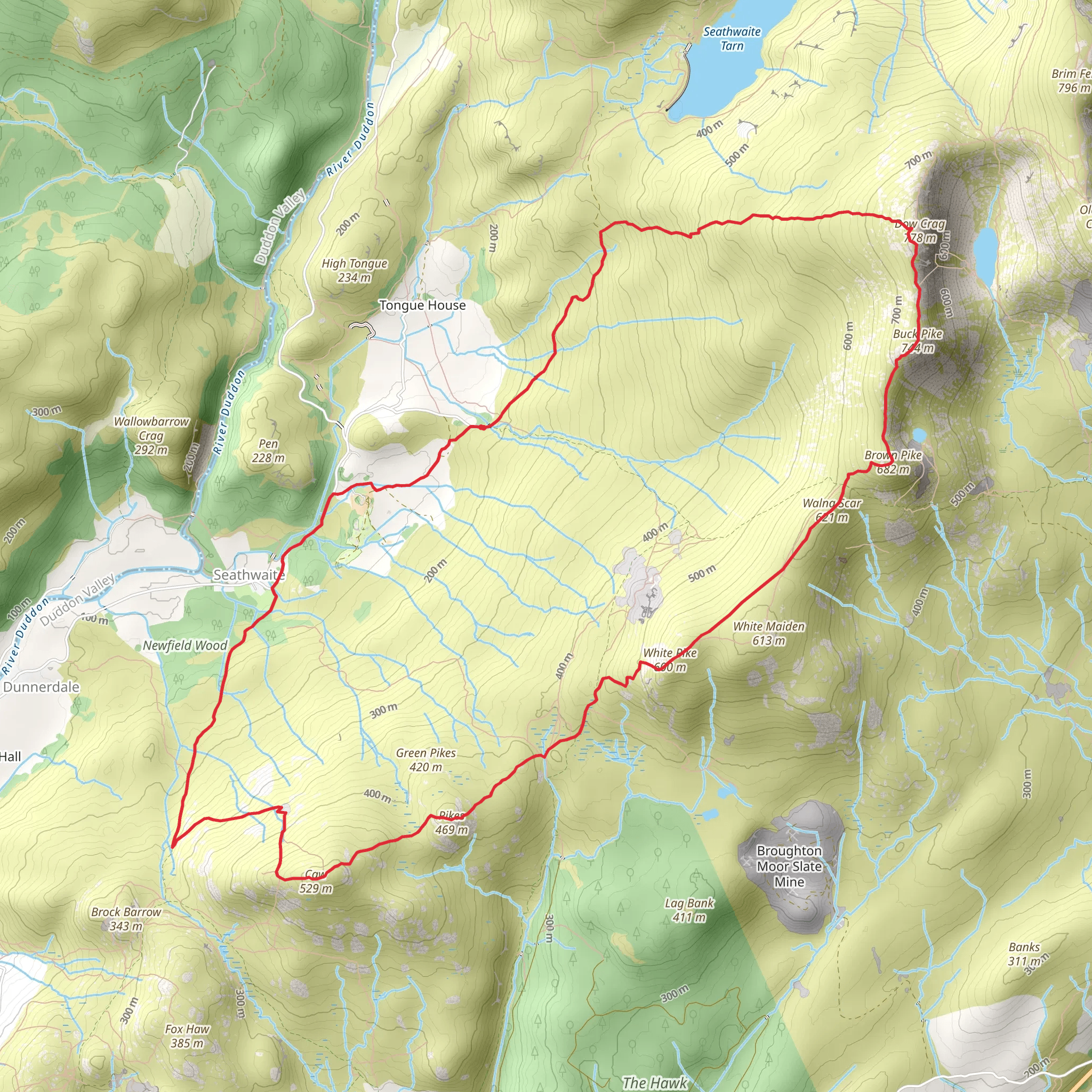 Caw, Pikes, White Pike and Dow Crag Loop - Seathwaite | Westmorland