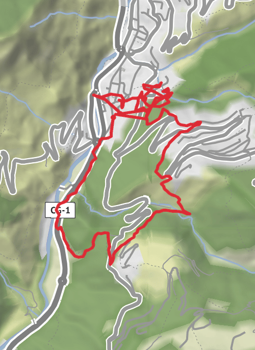 Camí dels bessets de baix Aixirivall/Auvinyà circular  mobile static map