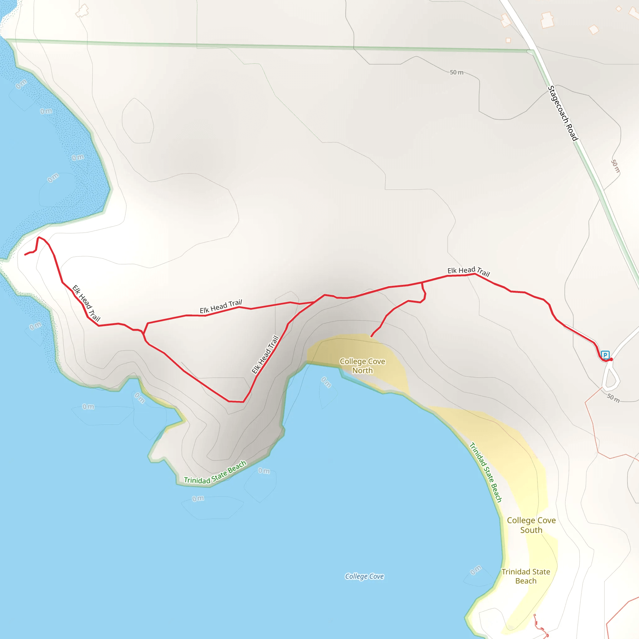 Elk Head Loop Trail mobile static map