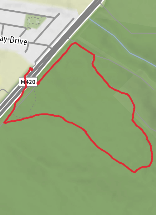 Grantville Trail Running mobile static map