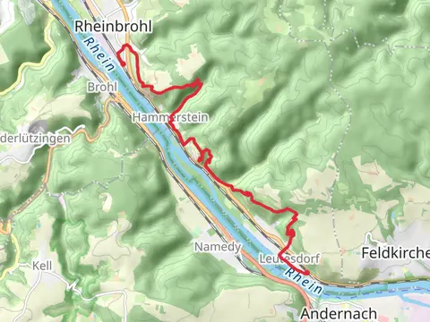 Rheinbrohl to Leutesdorf Walk