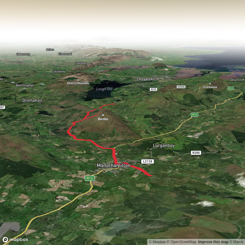 Hike from County Leitrim local mountains Manorhamilton