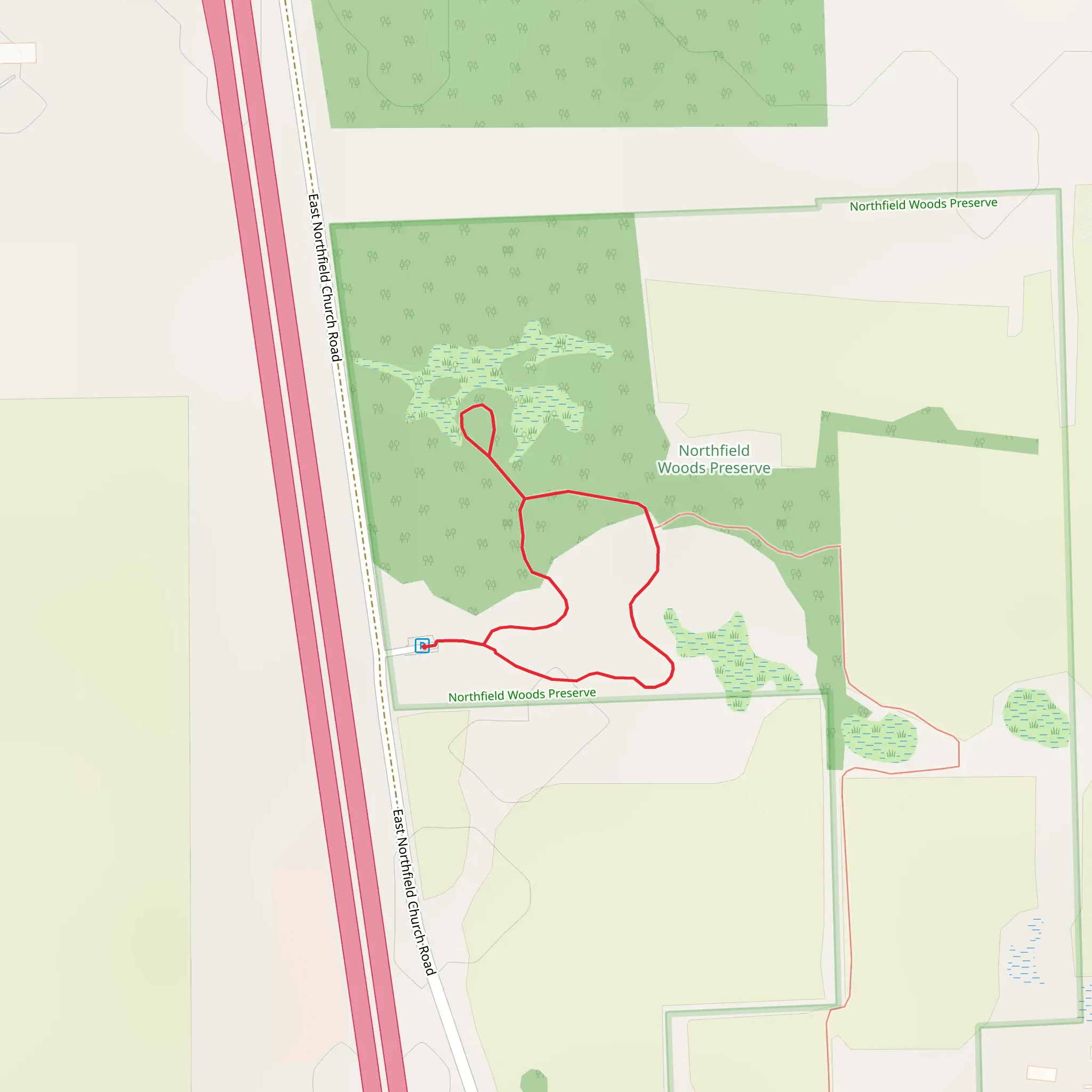 East Northfield Church Road Loop mobile static map