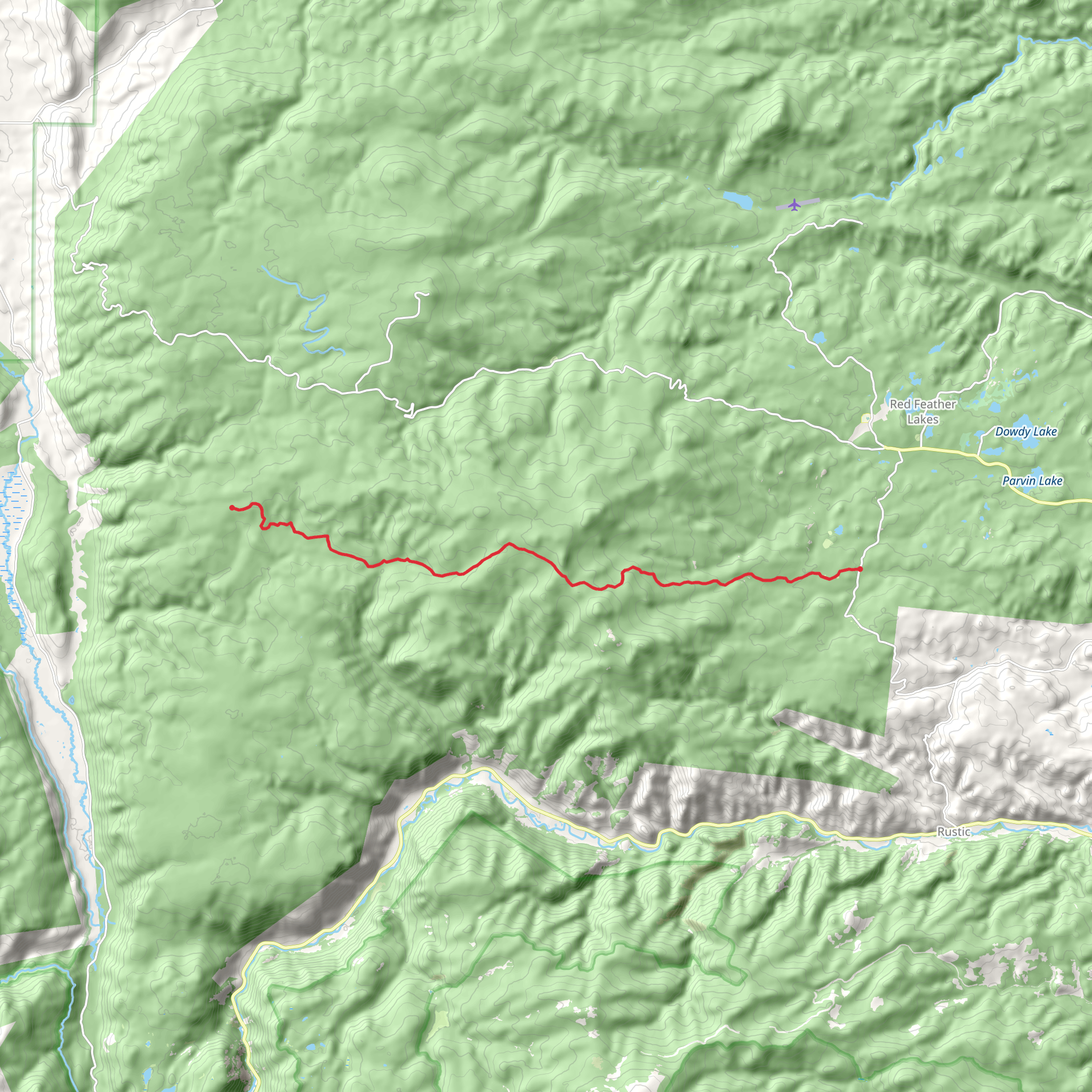 Elkhorn - Baldy mobile static map