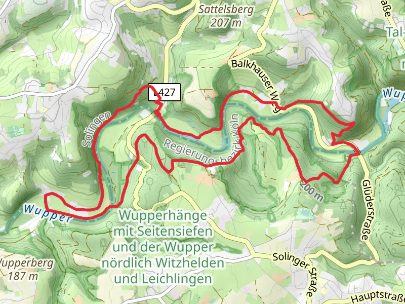 Wupperweg and Bergischer Weg