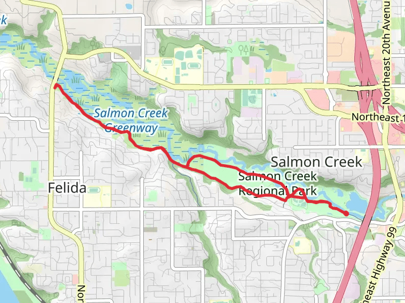 Salmon Carrek Trail and Salmon Creek Greenway Trail