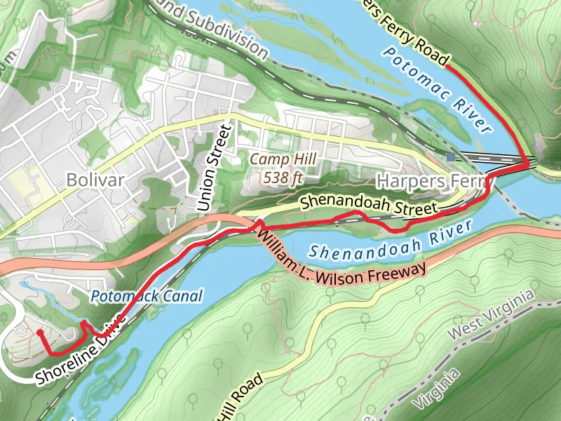 Lower Town and River Access Trail