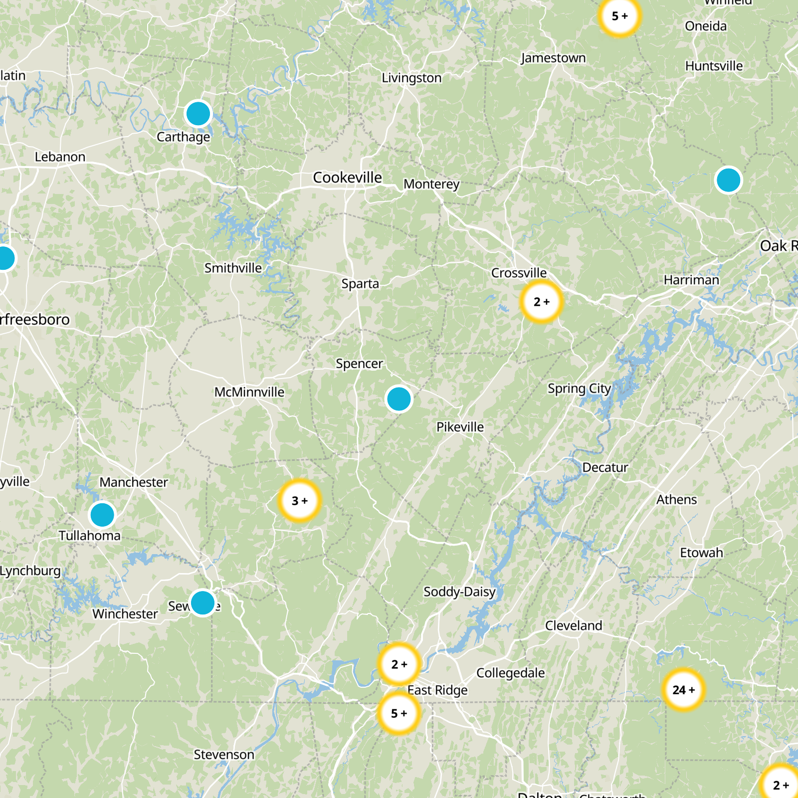Van Buren County Static Map