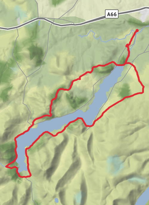 MacMillan might hikes - Lake District mobile static map