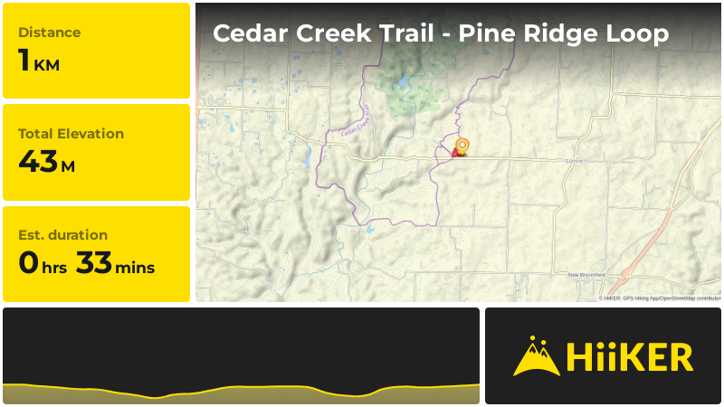 Cedar Creek Trail - Pine Ridge Loop | Callaway County | Missouri