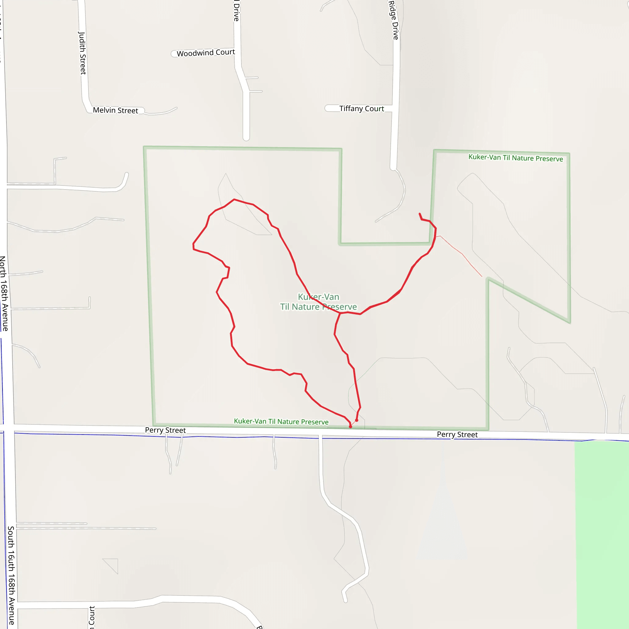 Perry Street Loop mobile static map