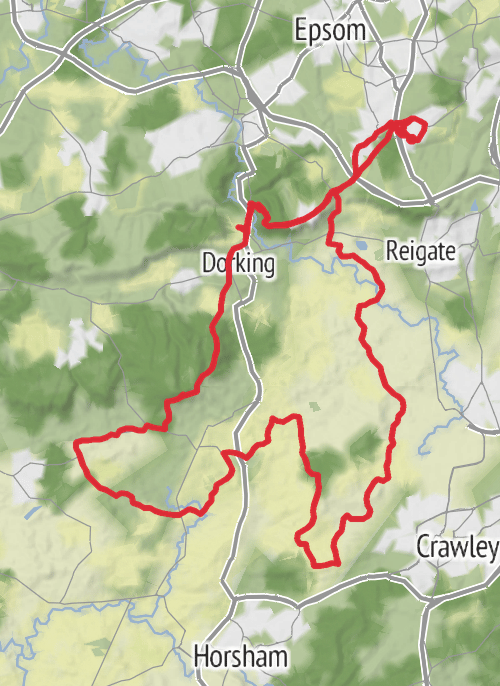 Reigate and Banstead Cycling mobile static map