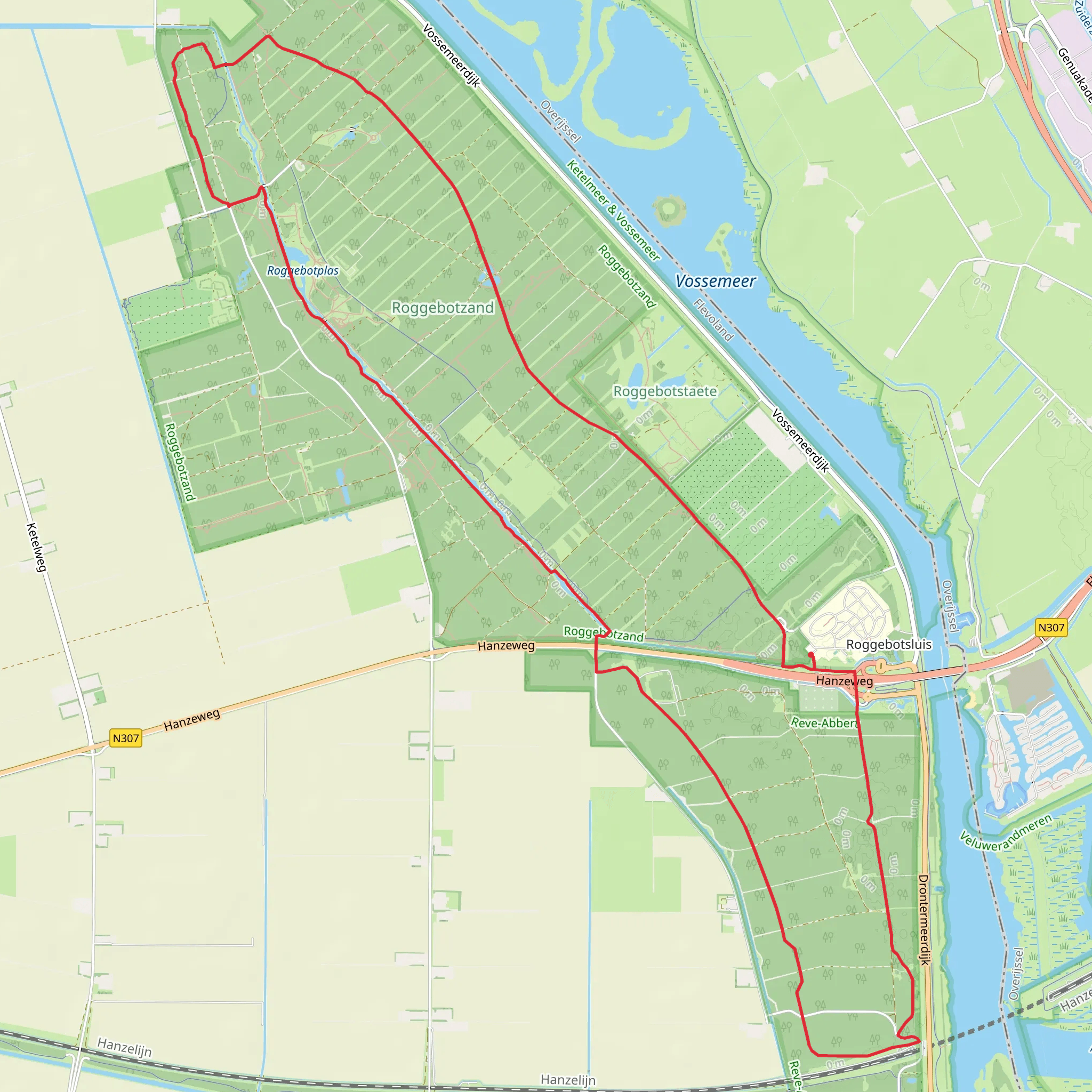 Roggebotzand Loop mobile static map