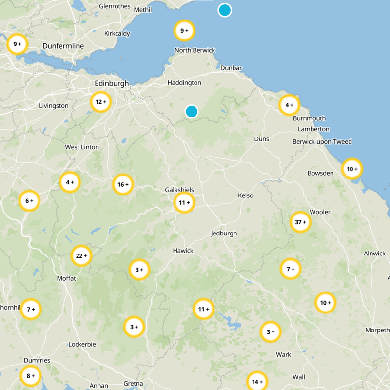 The Scottish Borders Static Map