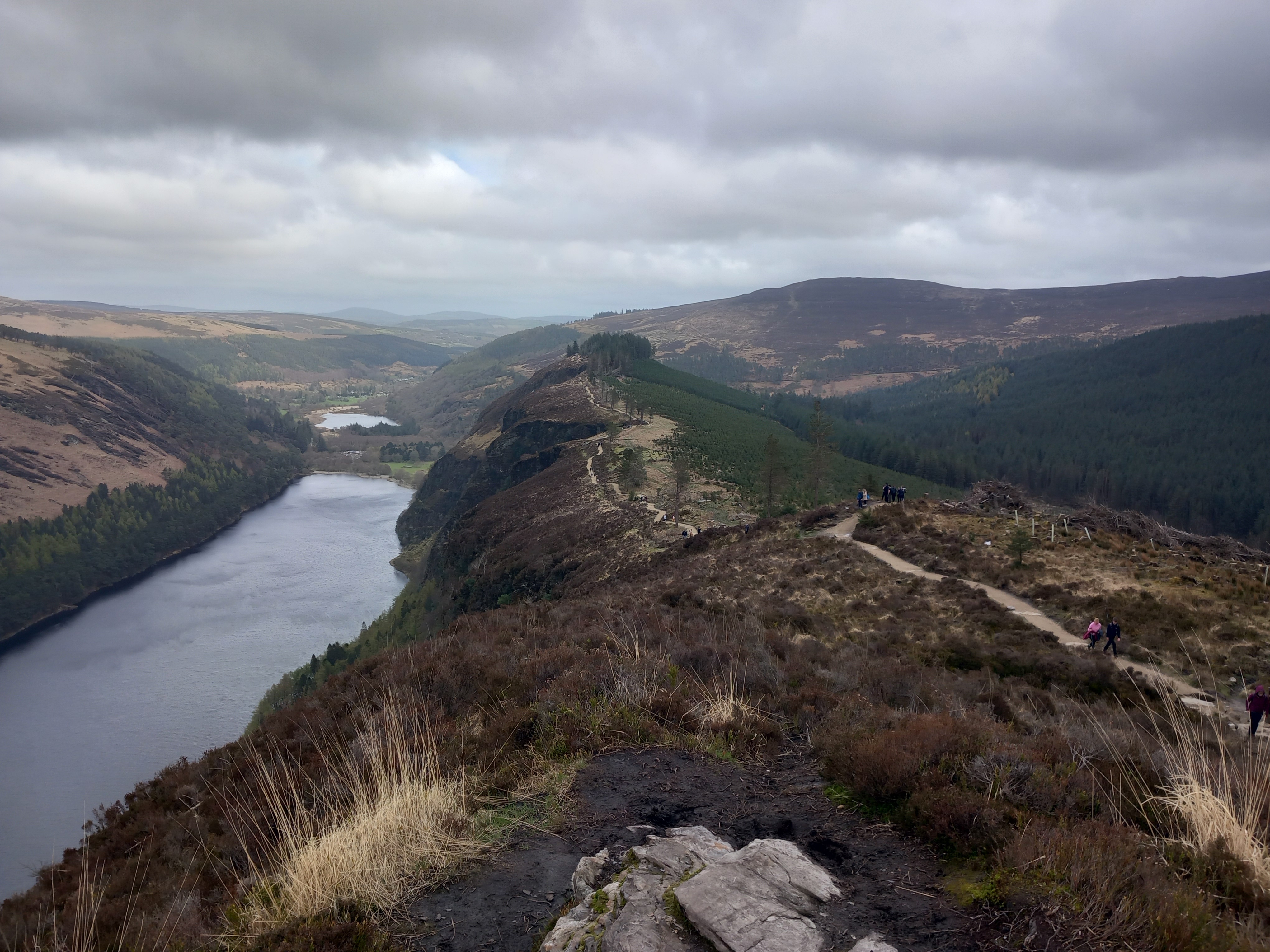 A map preview of the recording Glendalough Spinc Walk: Spink and Glenealo Valley Hike (White Route).