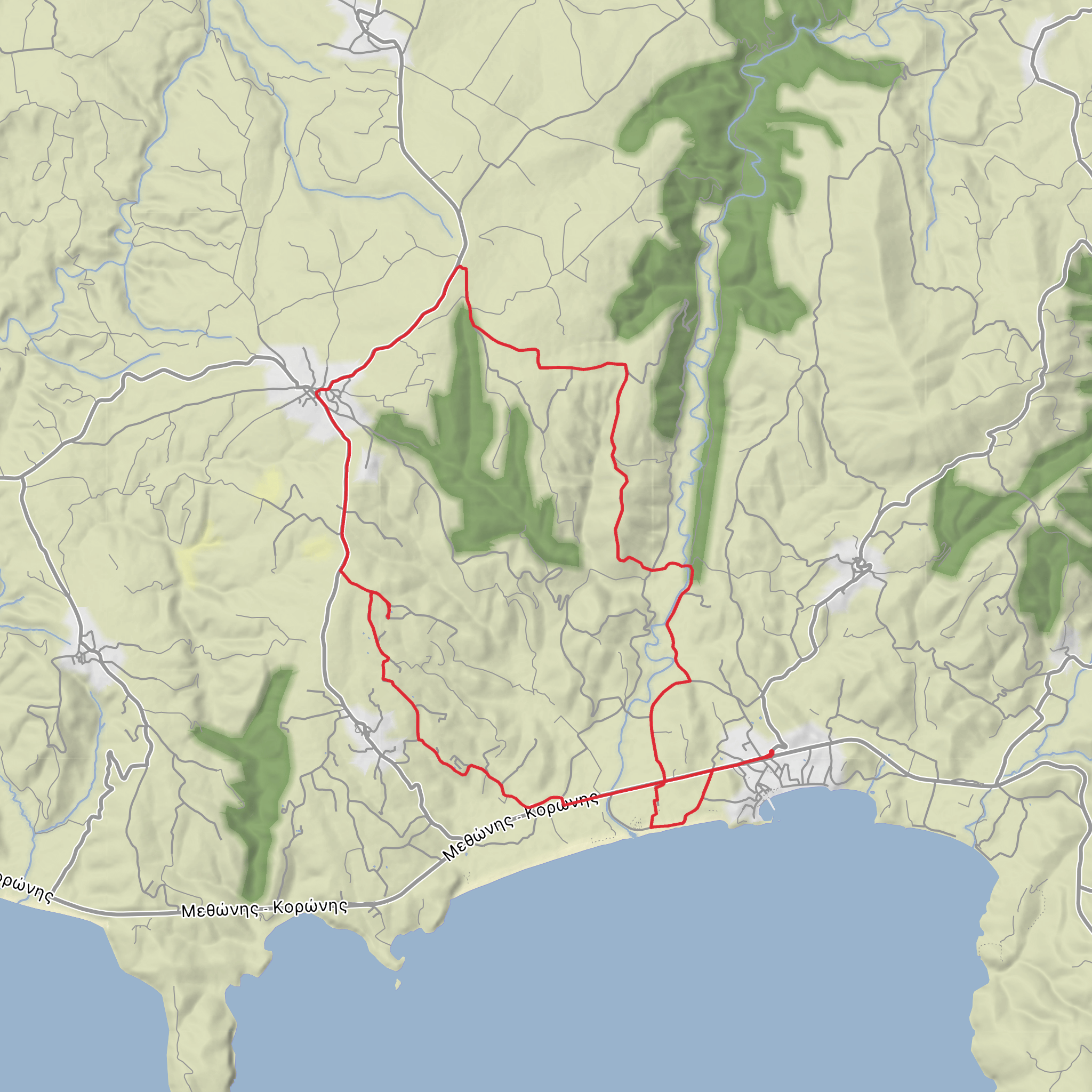 Foinikountas and Koronis Loop mobile static map
