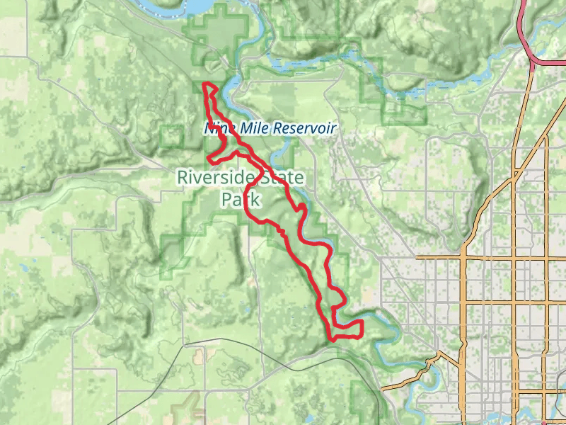 Trail 25 and Spokane River Loop
