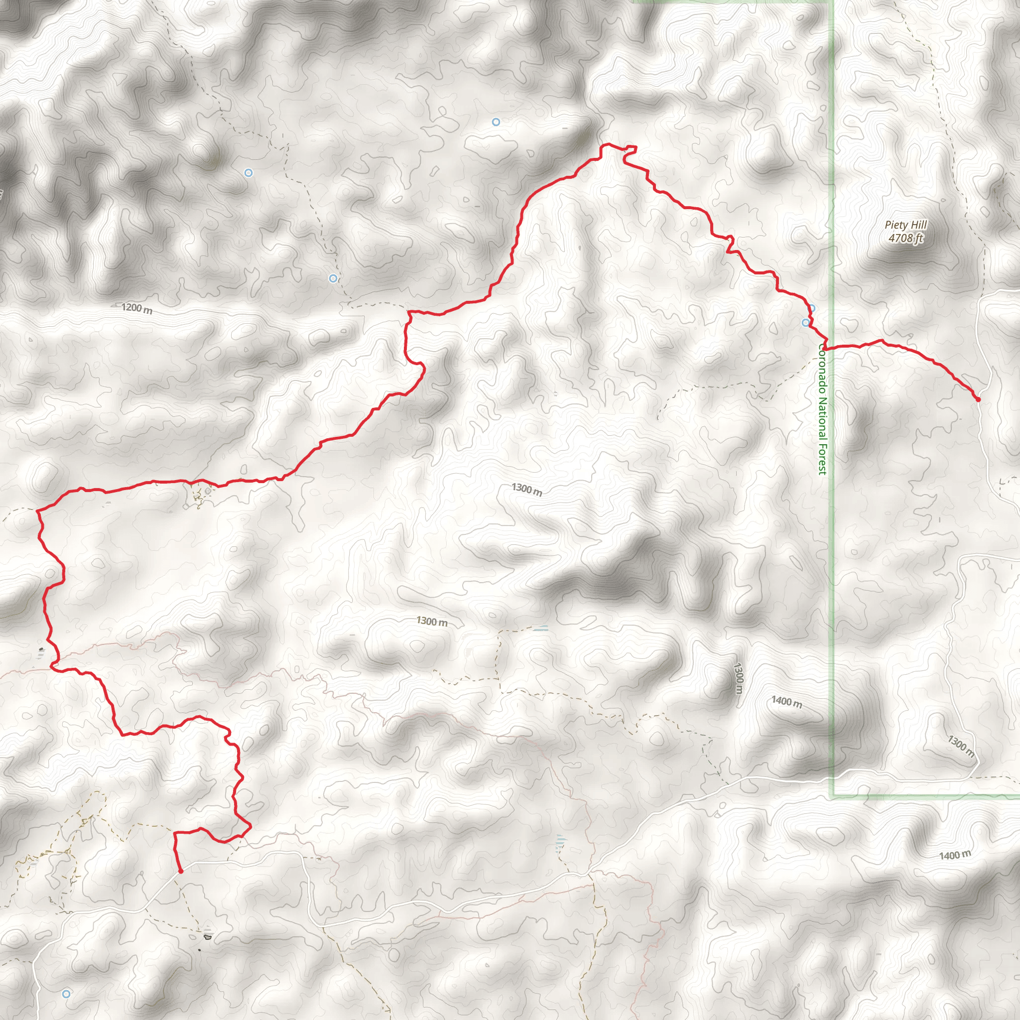 Redington Road Horseshoe Trail mobile static map