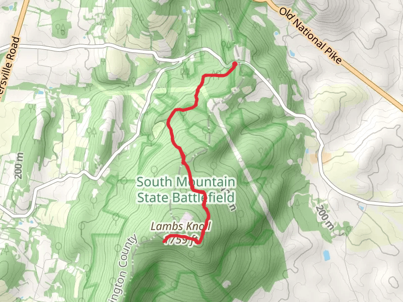 Lambs Knoll via Appalachian Trail from Reno Monument Road