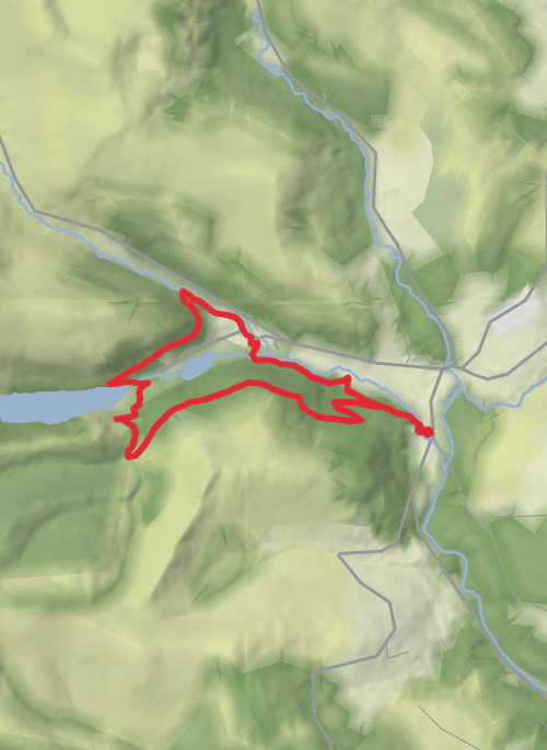 County Wicklow Hiking mobile static map