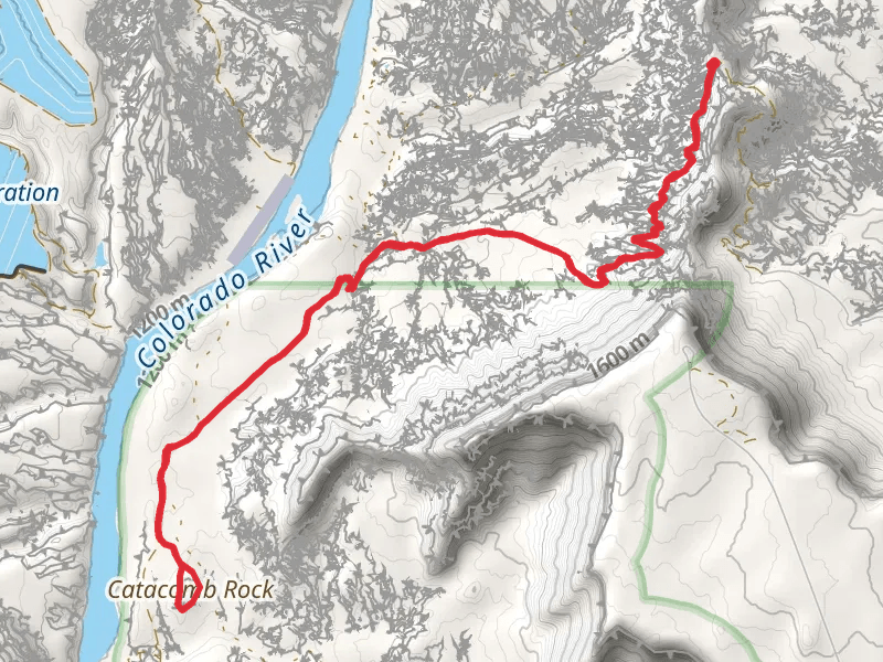 Catacomb Rock via ADT and Lockhart Basin Road