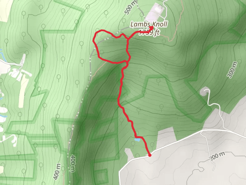 Lambs Knoll via Bear Spring Cabin Trail