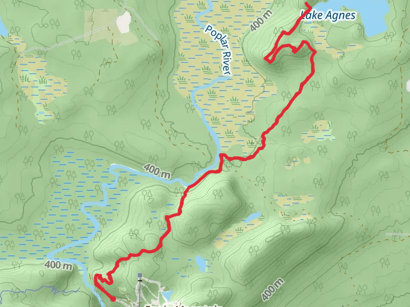 Lake Agnes and West Lake Agnes Camp via Superior Hiking Trail