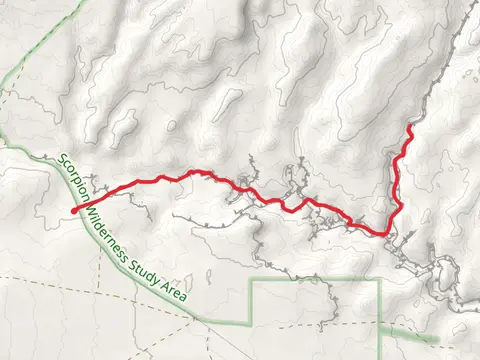 Upper Dry Fork Trail and Dry Fork Coyote Gulch Trail