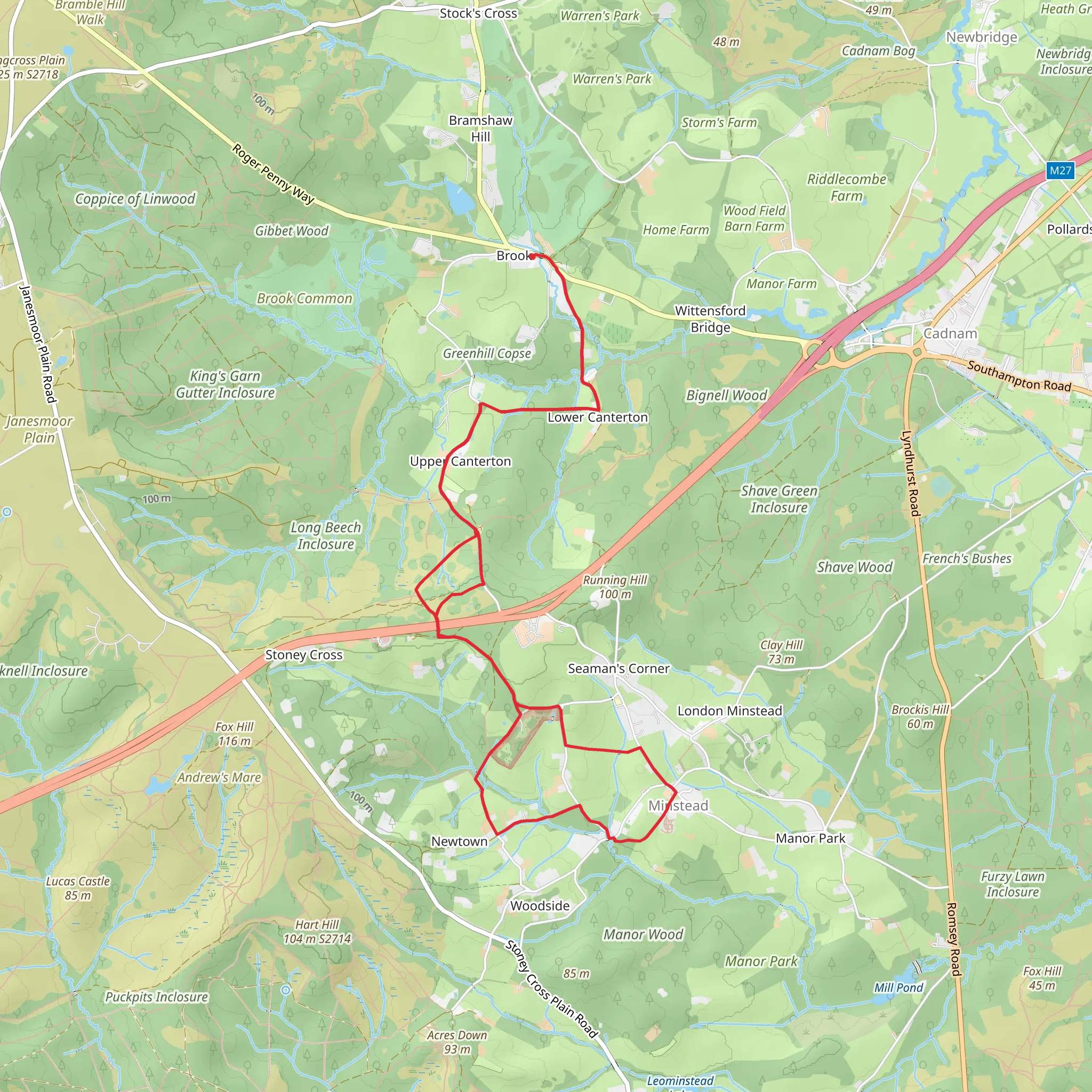 Furzey Garden Loop mobile static map