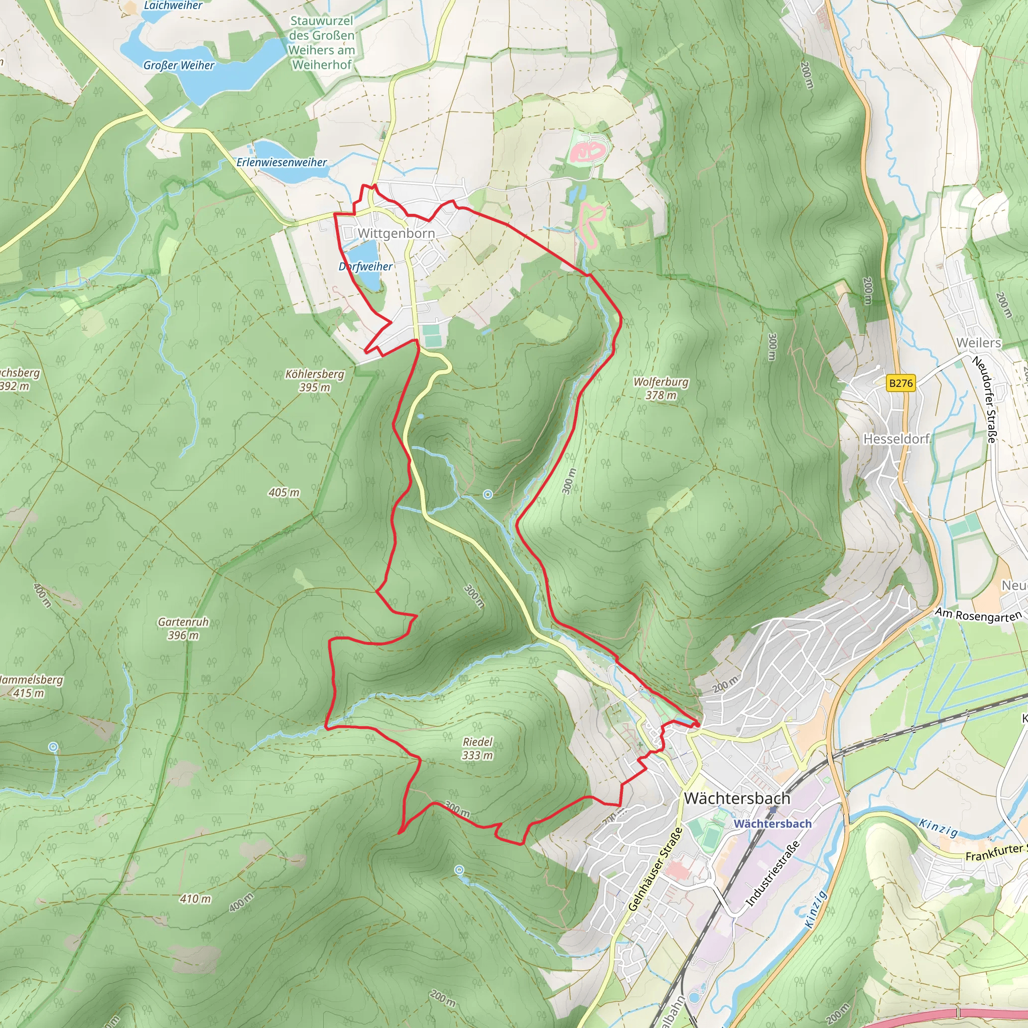 Dorfweiher via Ohm Kinzig Weg and Waechrersbach | Main-Kinzig-Kreis