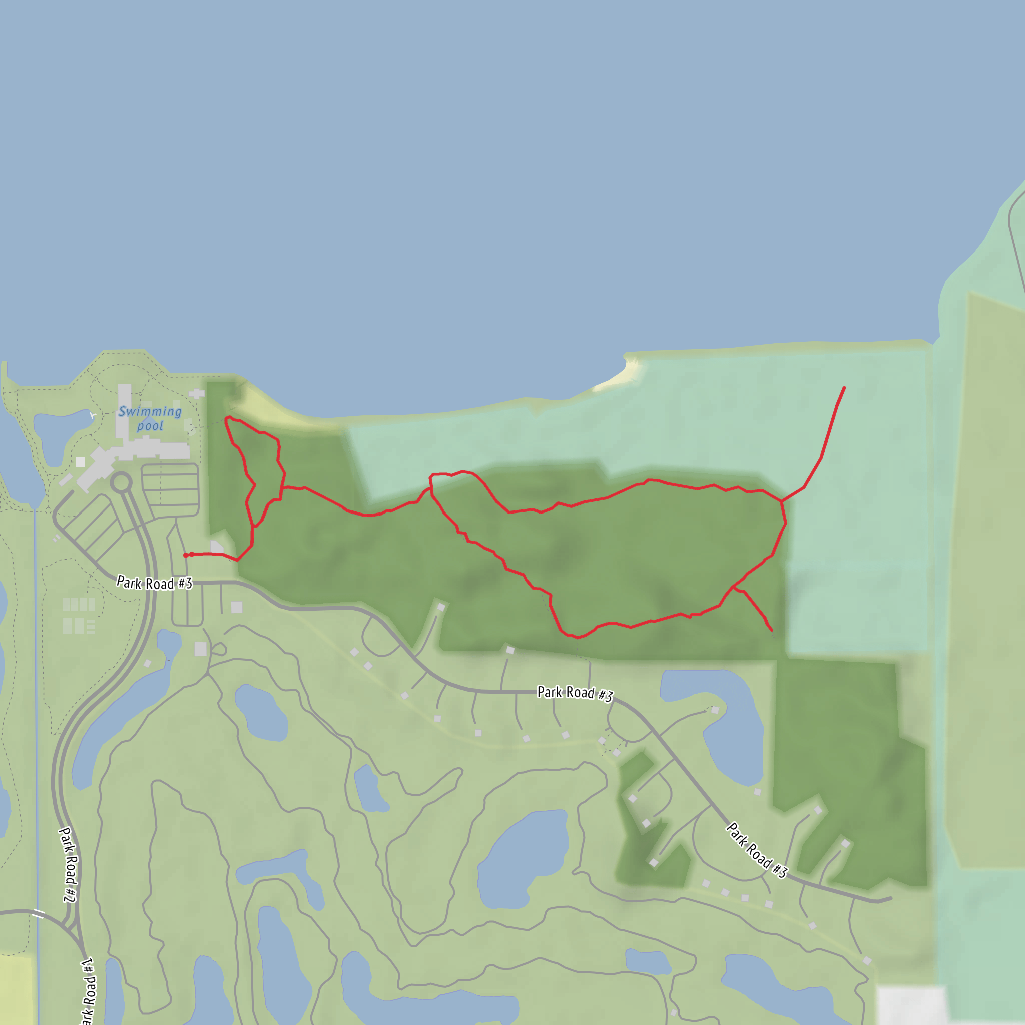Park Road 3 Loop - North mobile static map