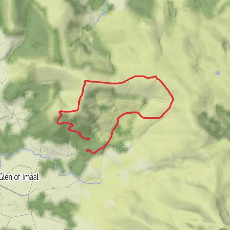 Hike on Lobawn Mountain via Sugarloaf and on to The Elbow mobile static map
