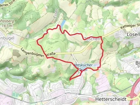 Abtskuecher Teich via Freizeit Rundweg and Abtskueche Rundweg