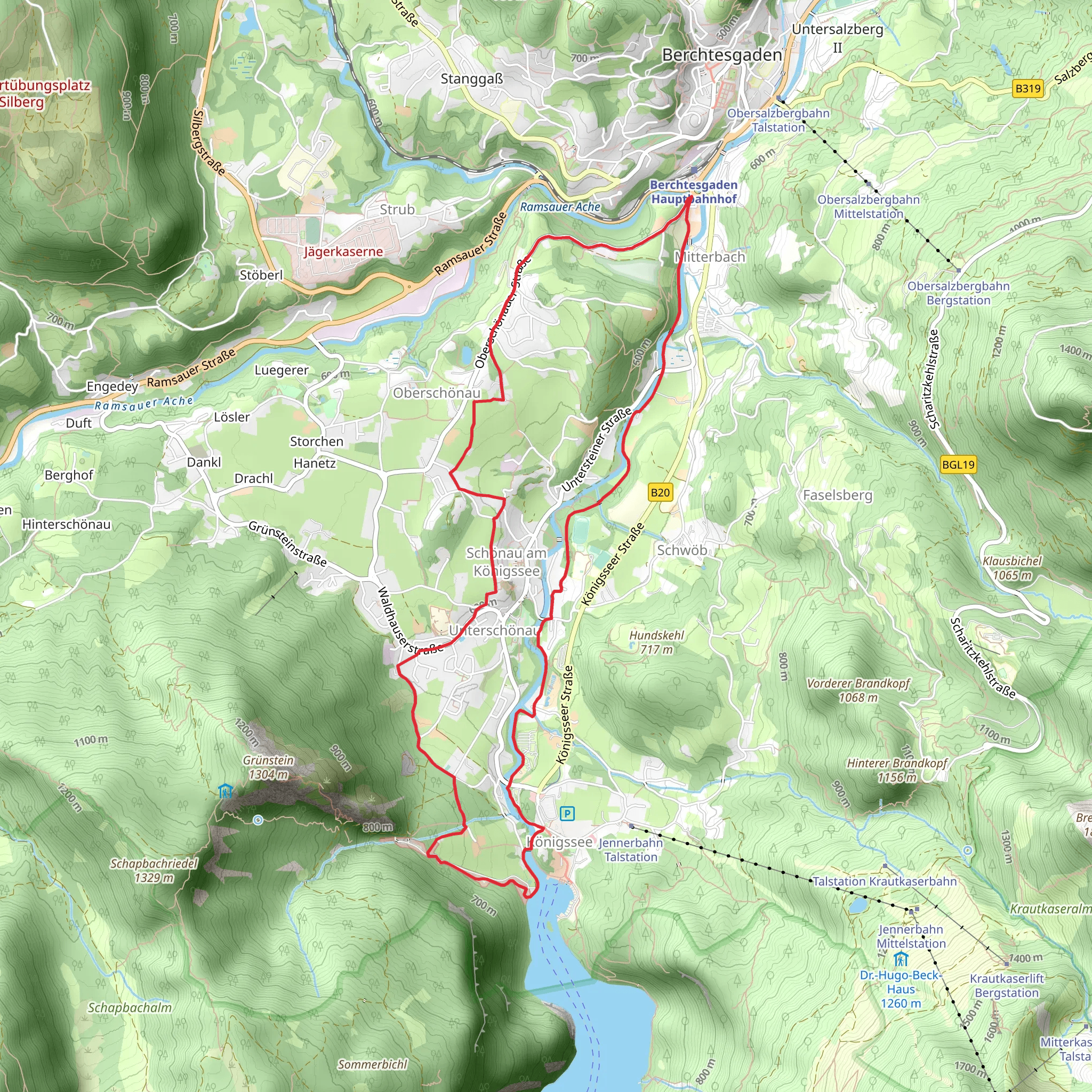 Hubertuspark Loop via Rupertiweg mobile static map