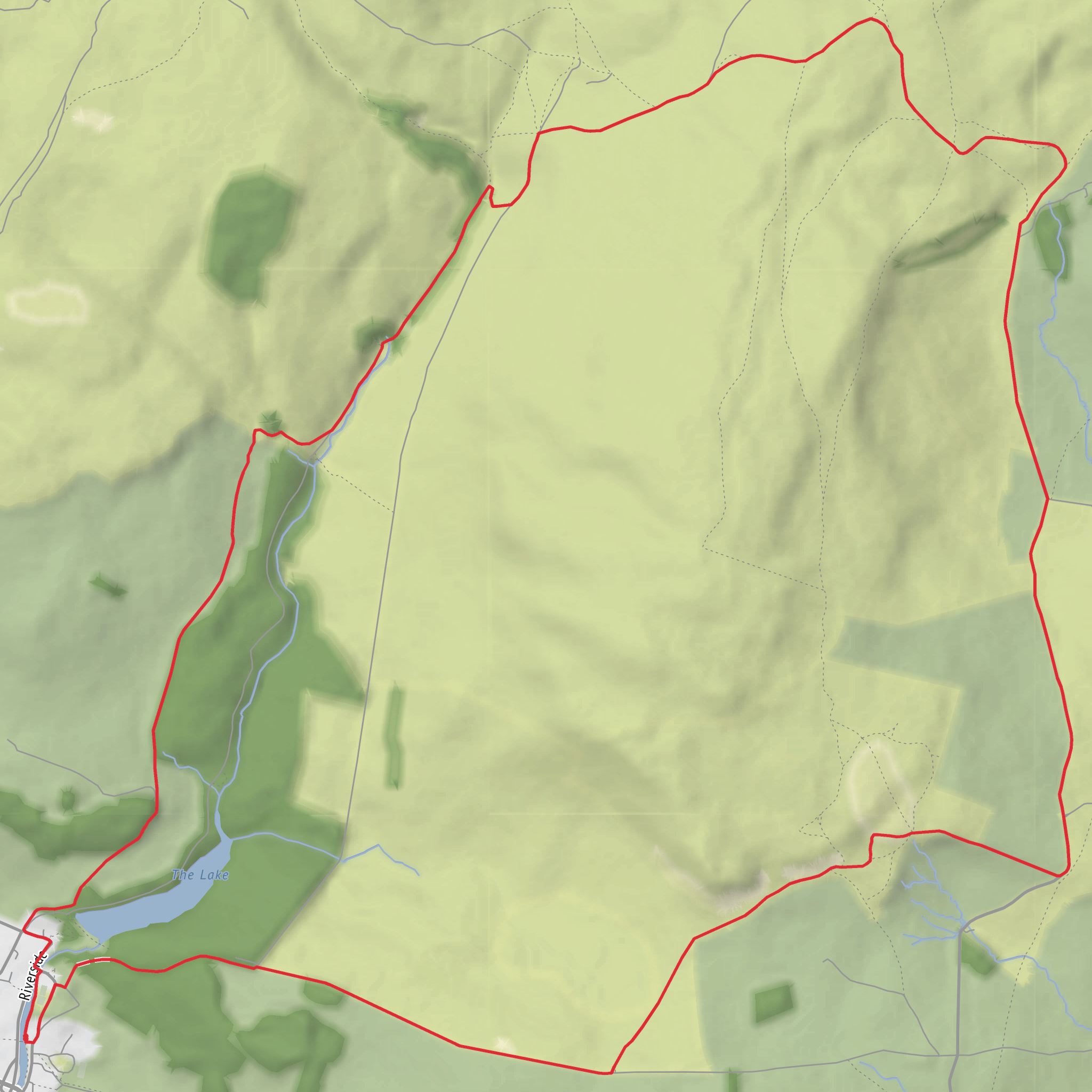 Encombe Bridge, Nappa Scars, Long Scar and Ingleborough Cave Loop mobile static map