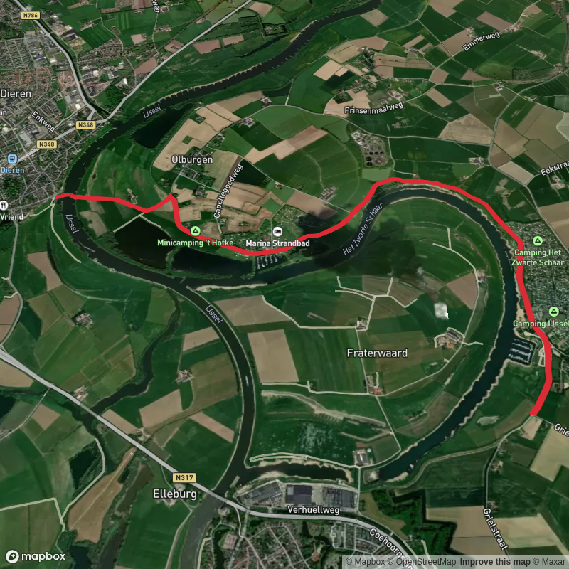 Dieren Veer to Voorthuizen via Gasthuis Route