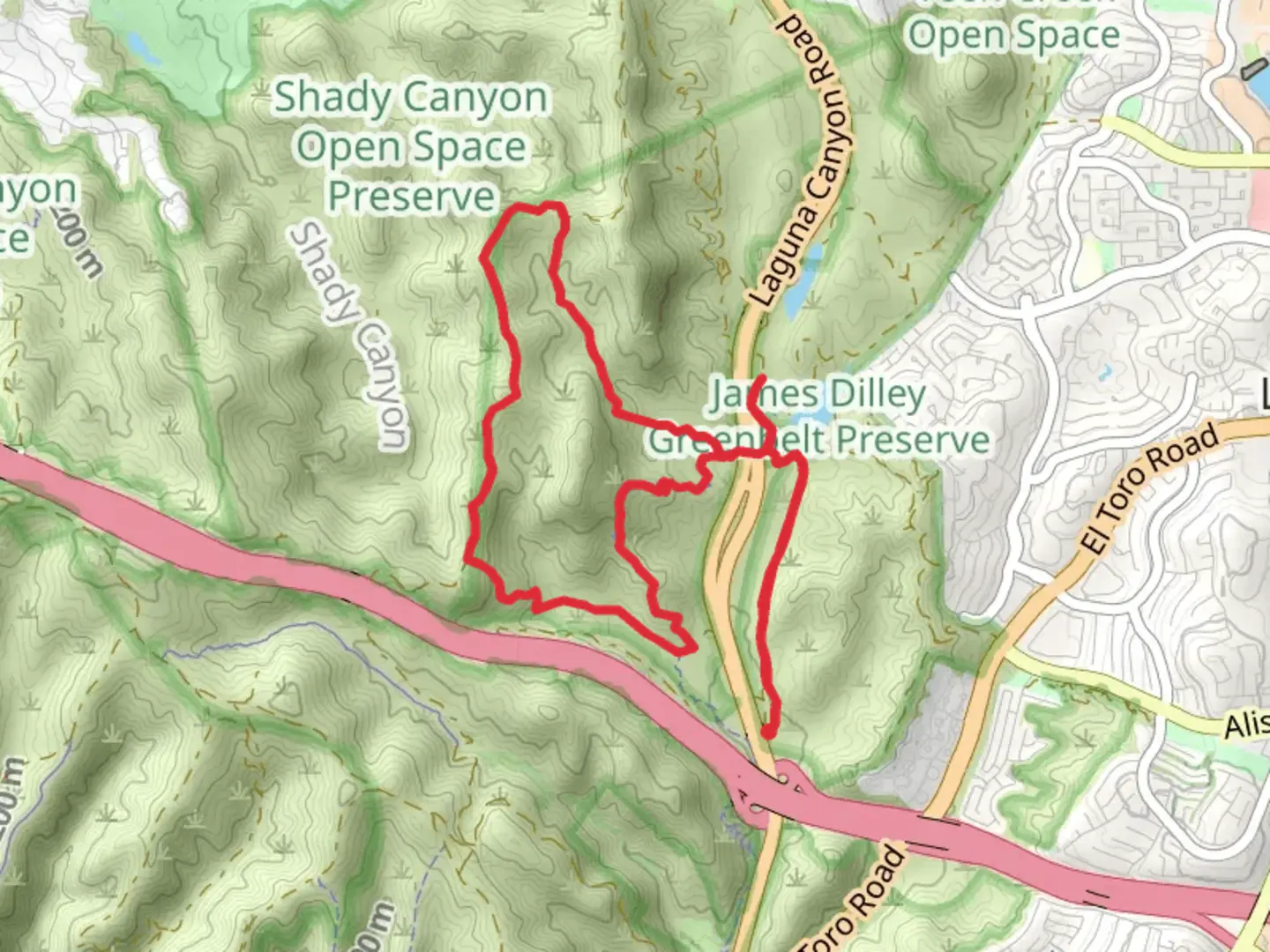 An image depicting the trail The Lake, Little Sycamore Canyon and Camarillo Loop Trail and its surrounding area.