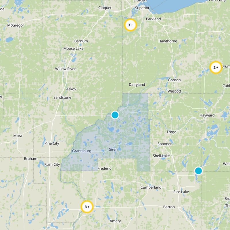 Burnett County Static Map
