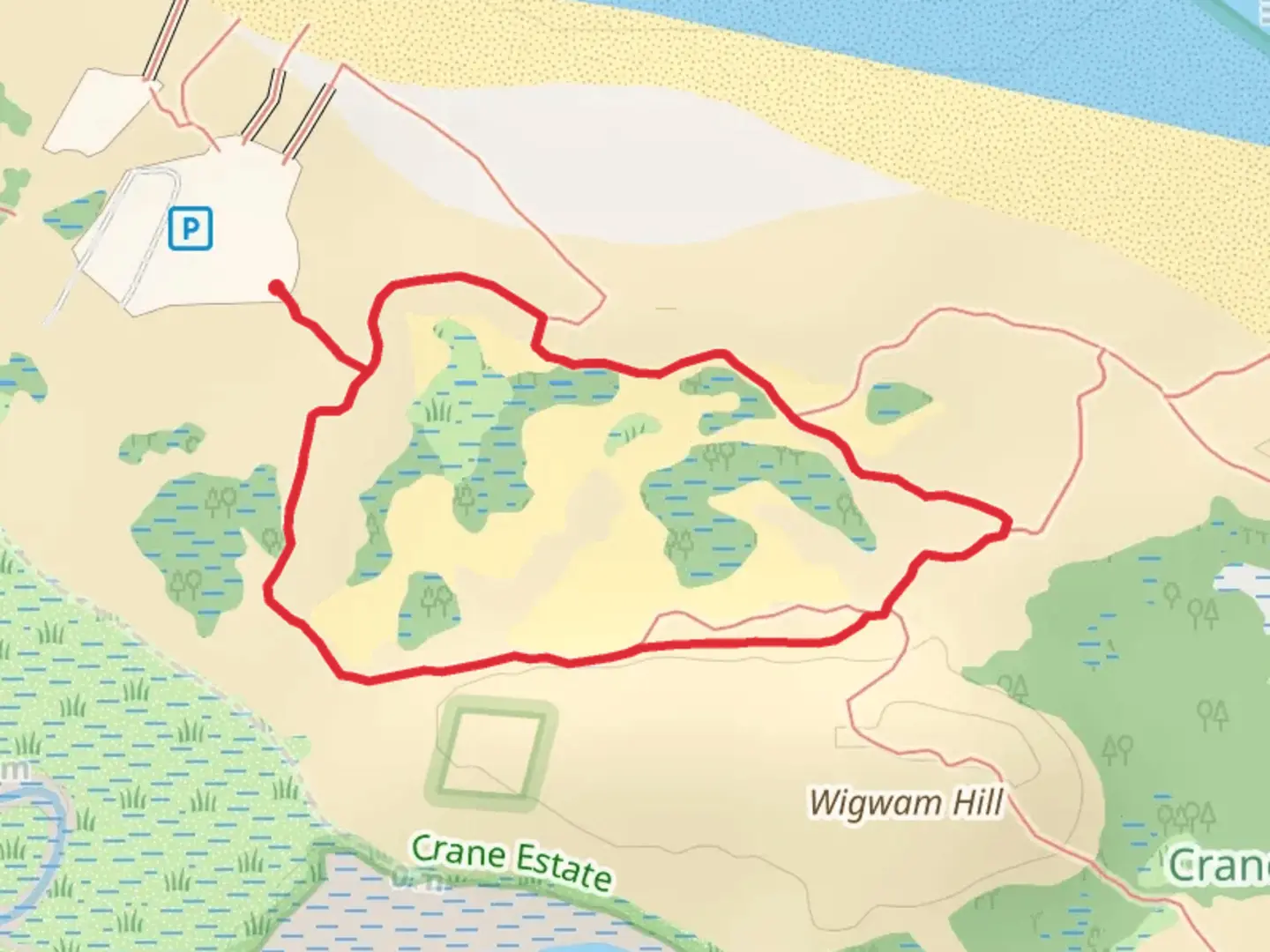 An image depicting the trail Green Trail Loop - Argilla Road and its surrounding area.