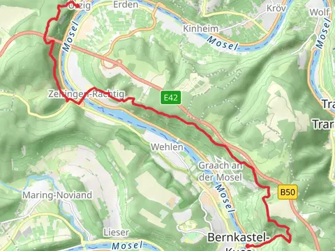 Bernkastelkues to Urzig Walk via Mosel