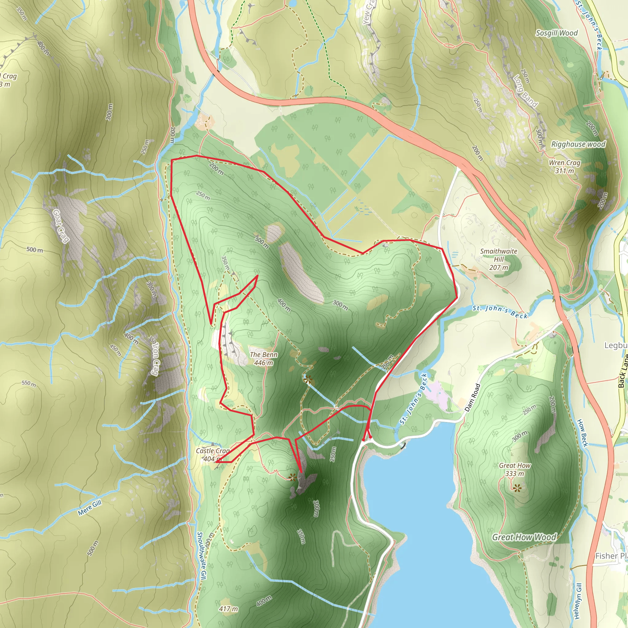 raven cragg best route mobile static map