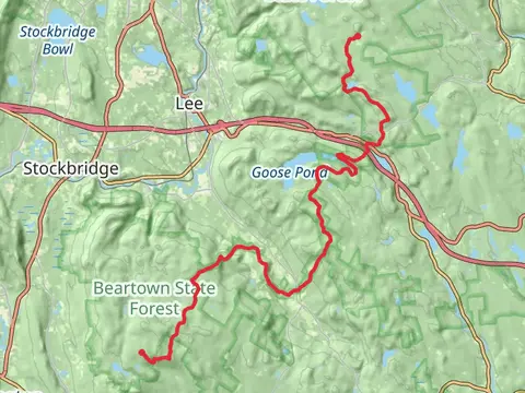 Benedict Pond to County Road via Appalachian Trail